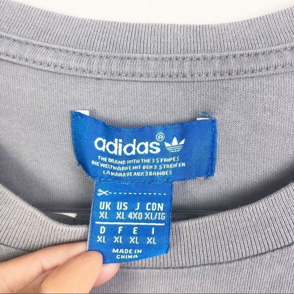 ADIDAS | Camo Logo Gray Short Sleeve Tee X-Large - Picture 6 of 8